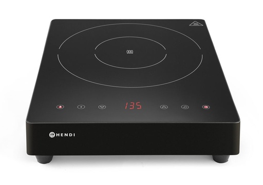 [511601] Inductiekookplaat zwart 230V 3500W Kitchen Line Hendi