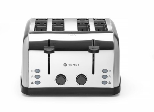 [511623] Tosti apparaat 4-sneetjes 230V 1500W Hendi
