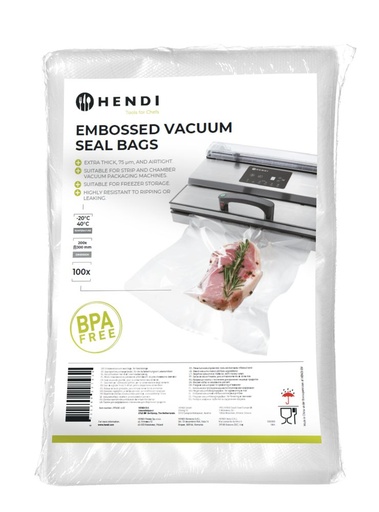 [511728] Vacuümverpakkingszakken met reliëf 200x300 mm Hendi