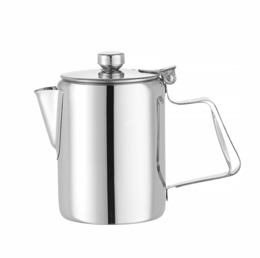 [511773] Koffie-/theekan met deksel rvs 0,3 l 74x123 mm Hendi