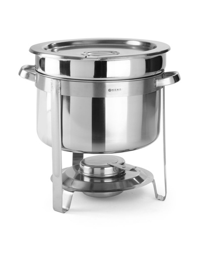 [511803] Soep chafing dish Economic 8 l rvs Hendi