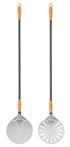 [511912] Pizza schep rond rvs 1200x230 mm Hendi
