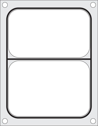 [512275] Traysealer matrix tweedeling 227x178 mm Hendi