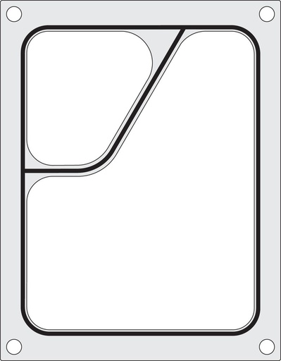 [512279] Traysealer matrix met vakverdeling 227x178 mm Hendi