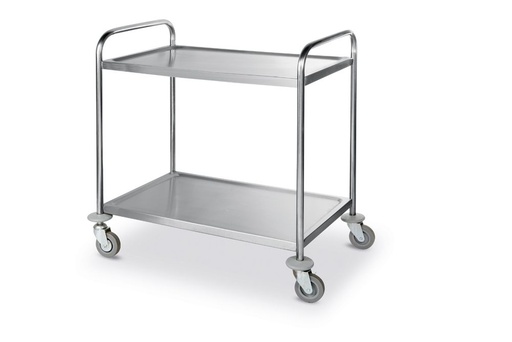 [512361] Serveerwagen rvs 2 bladen 905x585x945 mm Hendi