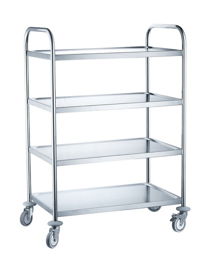 [512363] Serveerwagen rvs 4 bladen 905x585x1245 mm Hendi