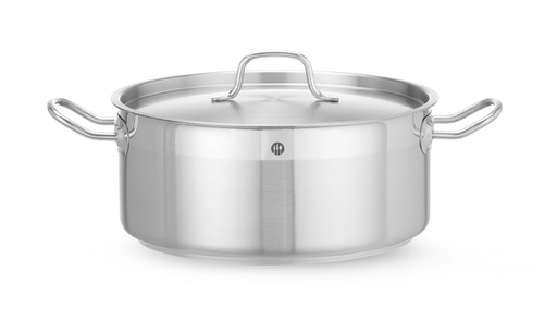 [512450] Kookpan laag met deksel 7,5 l 280x120 mm rvs ProfiLine Hendi