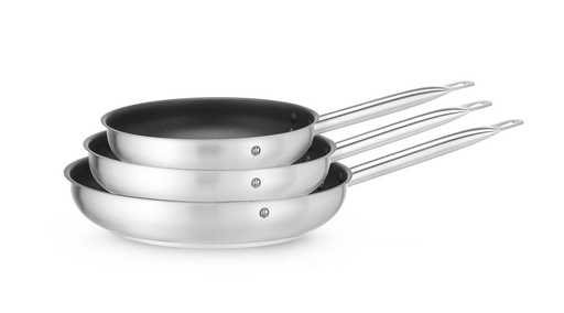 [512495] Koekenpan met antiaanbaklaag 240x45 mm rvs Profi Line Hendi