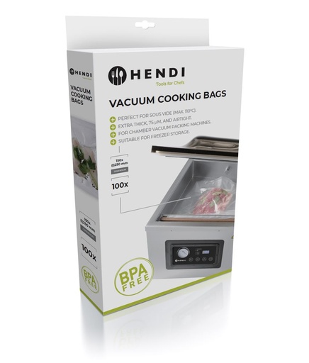 [512848] Vacuümkookzakken 250x150 mm PA PP Hendi