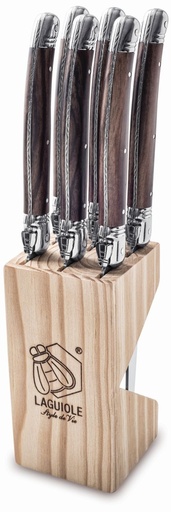 [5583] Steakmes Dark Wood LaGuiole ABS
