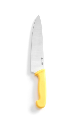 [5246] Koksmes 24.0cm pp geel handvat