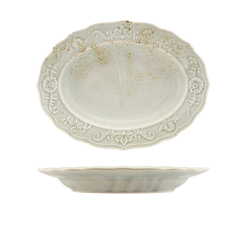 [11038] Bord ovaal 32.0cm Reverie Iris Genware