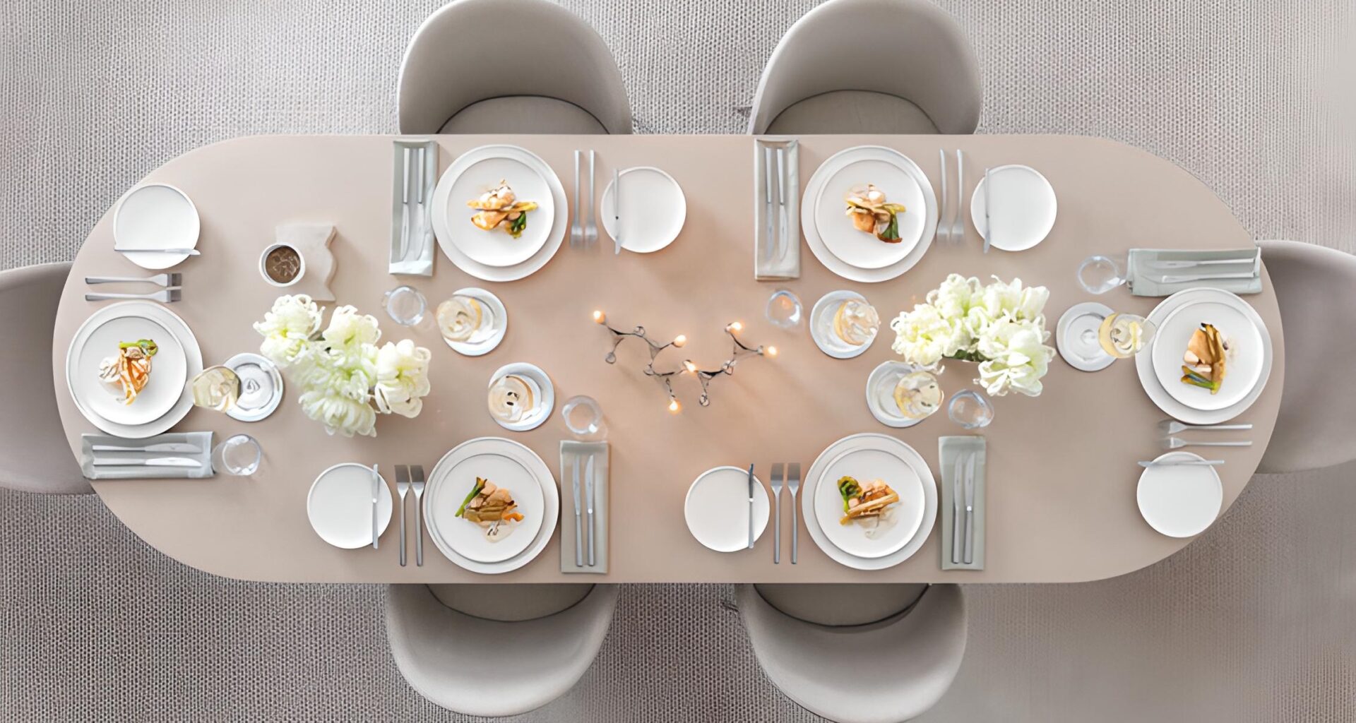 V&B - Afina - tafelsetting - wit porselein - sfeerafbeelding